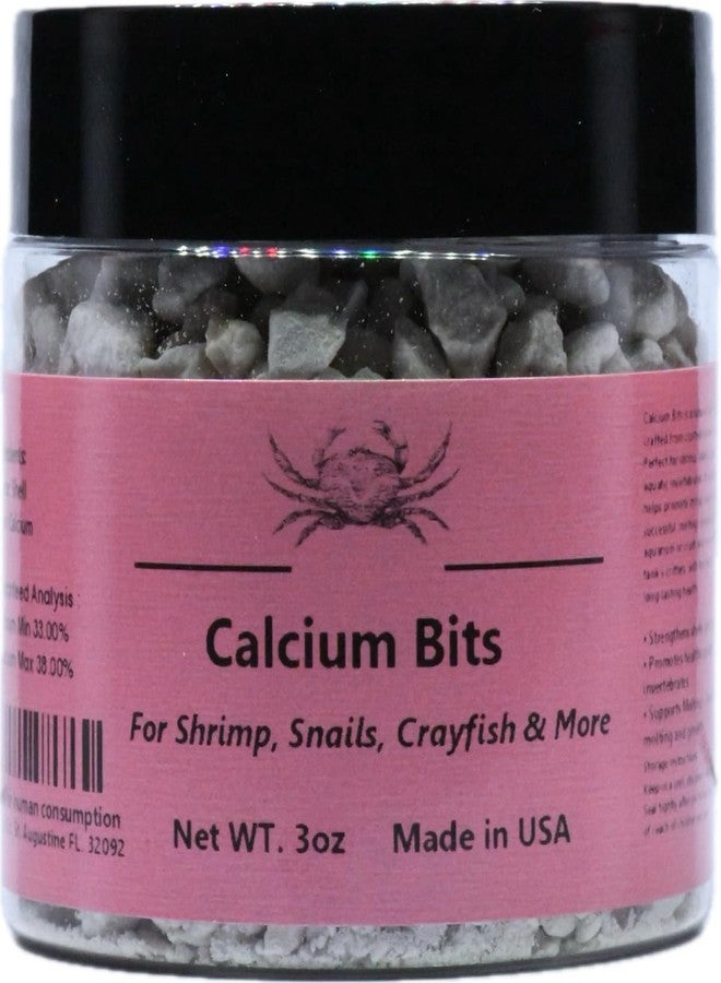Wpc-Co. Calcium Bits: Calcium Supplement for Aquatic Pets - Natural Source of Calcium Suitable for Aquariums, Neocaridina Shrimp, Aquarium Snails, Crustaceans, Invertebrates and Other Aquatic Pets 3 oz - Image 1